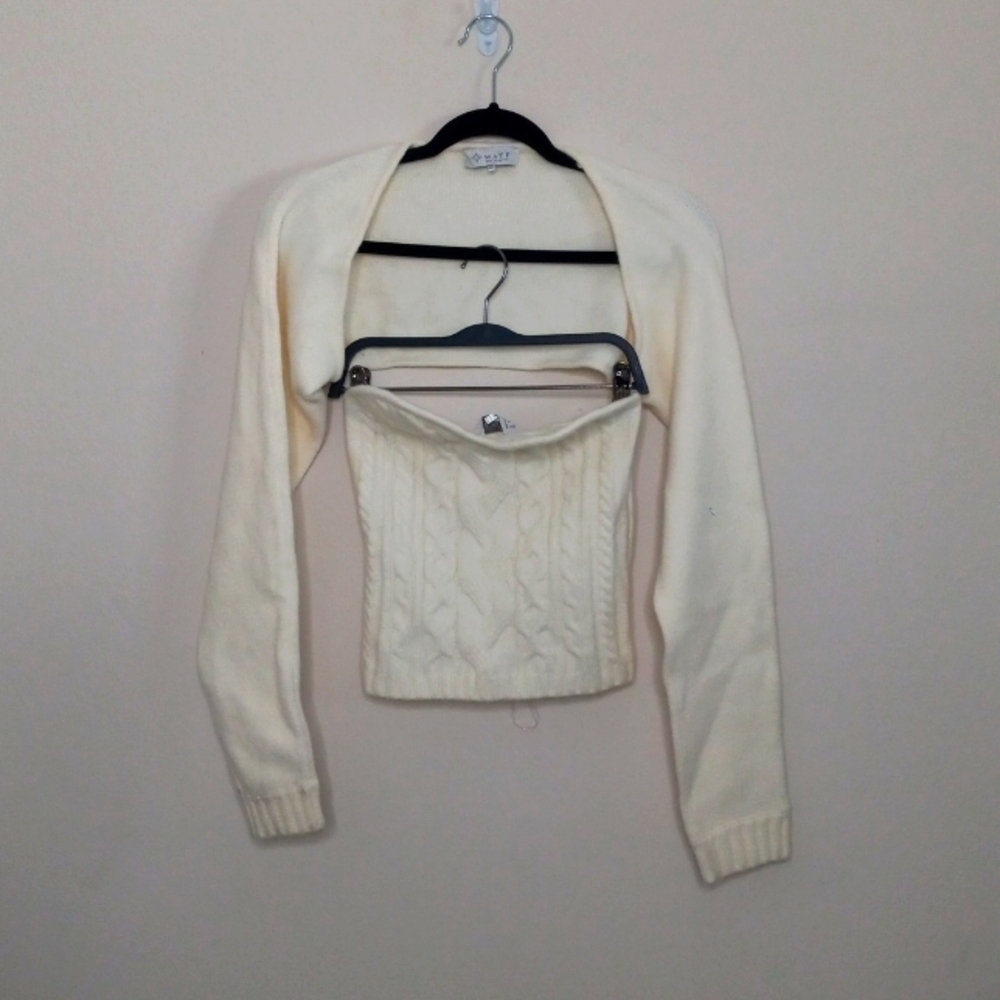 WAYF knit 2 piece top